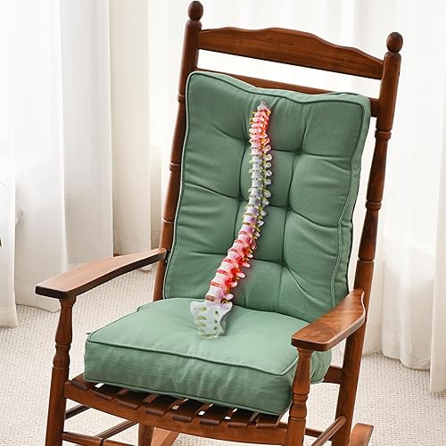 Miniatura 16 de SUNROX Cojín de Espuma Viscoelástica Antideslizante para Mecedora, FadeShield Resistente al Agua Almohadillas Gruesas Duraderas Acolchadas, Juego