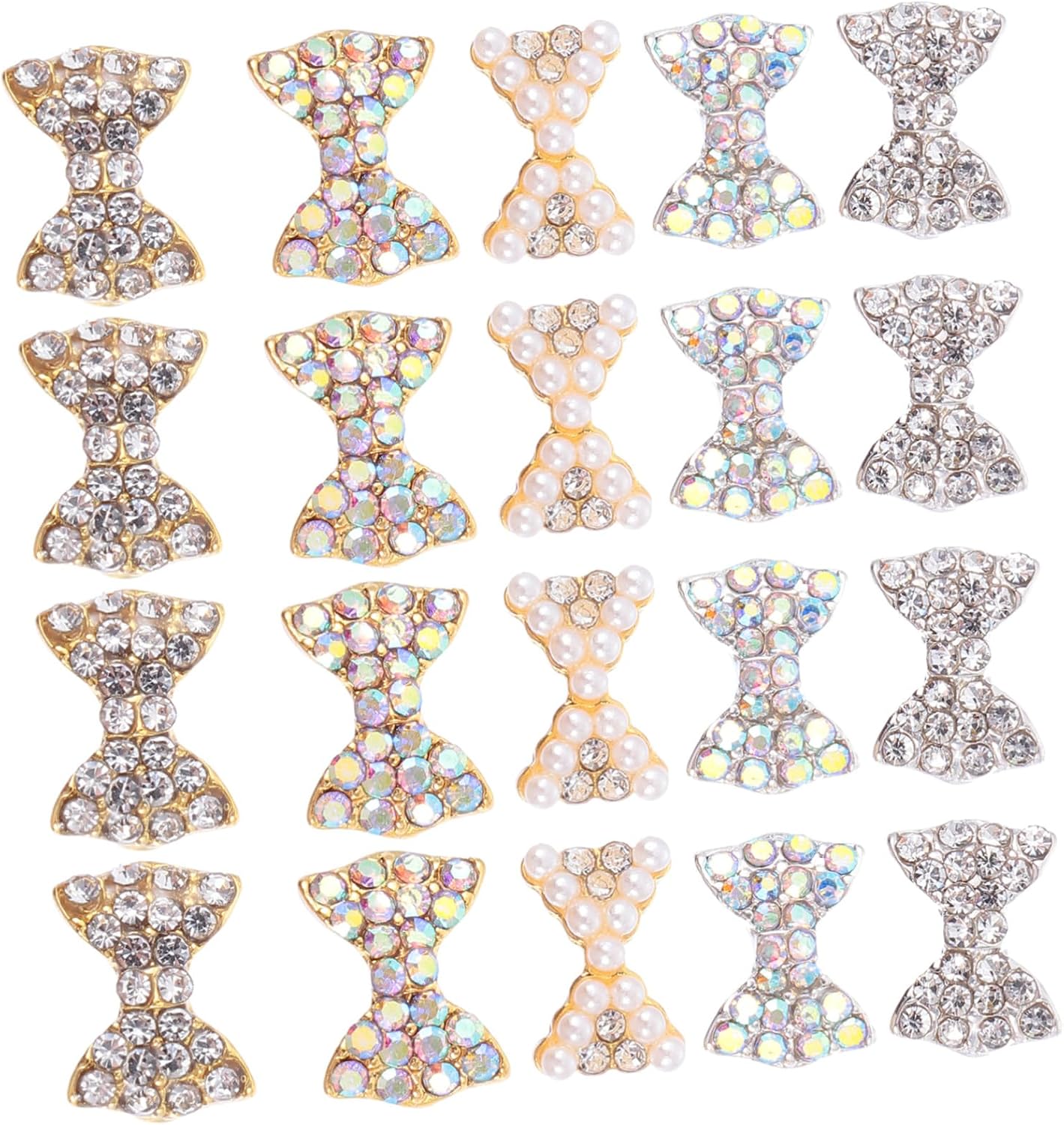 50pcs 3D Butterflies Nail Decor Metal Nail Art Ornaments