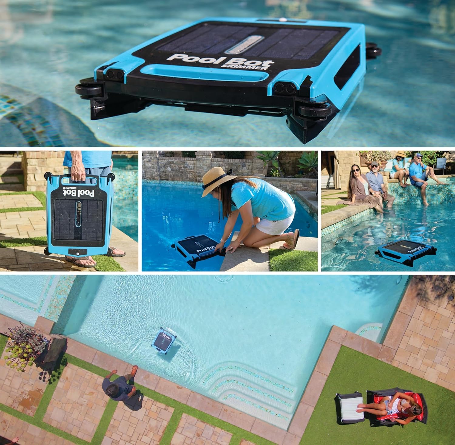 Pool Solar Sweeper Snapklik.com : The Original Skimmer Solar Surface Cleaner Solar Pool ...
