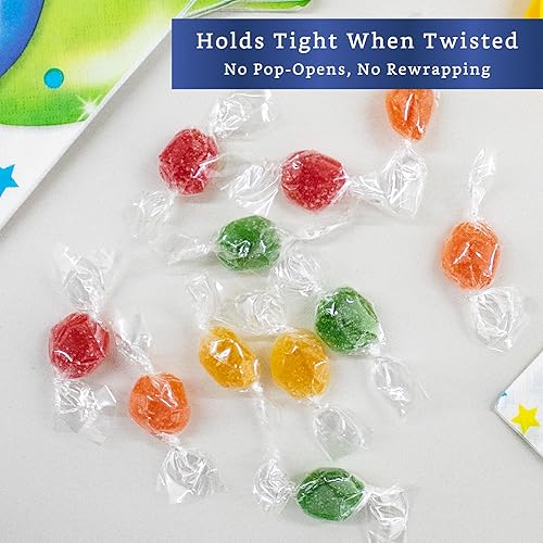 Miniatura 5 de FIESTA WRAPS Envoltorios transparentes de caramelos para caramelos (600 piezas de 2.5 x 3.5 pulgadas) - Envoltura de celofán transparente natural -