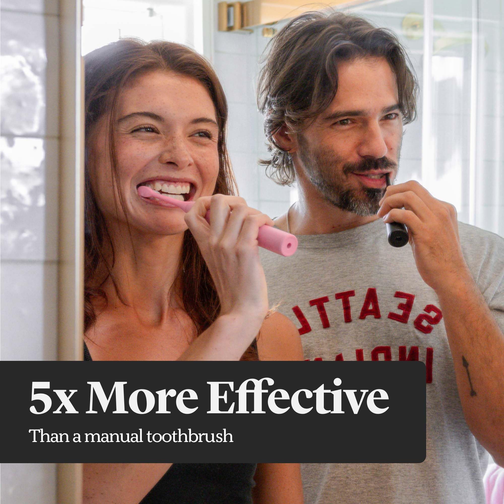 Made by Dentists PRO‑X Sonic Elektrische Zahnbürste für Erwachsene – 70-Tage-Akku mit einer Ladung, Zahnarzt entworfene aufhellende wiederaufladbare Zahnbürste, 3 Bürstenköpfe und Reiseetui, 3 Modi