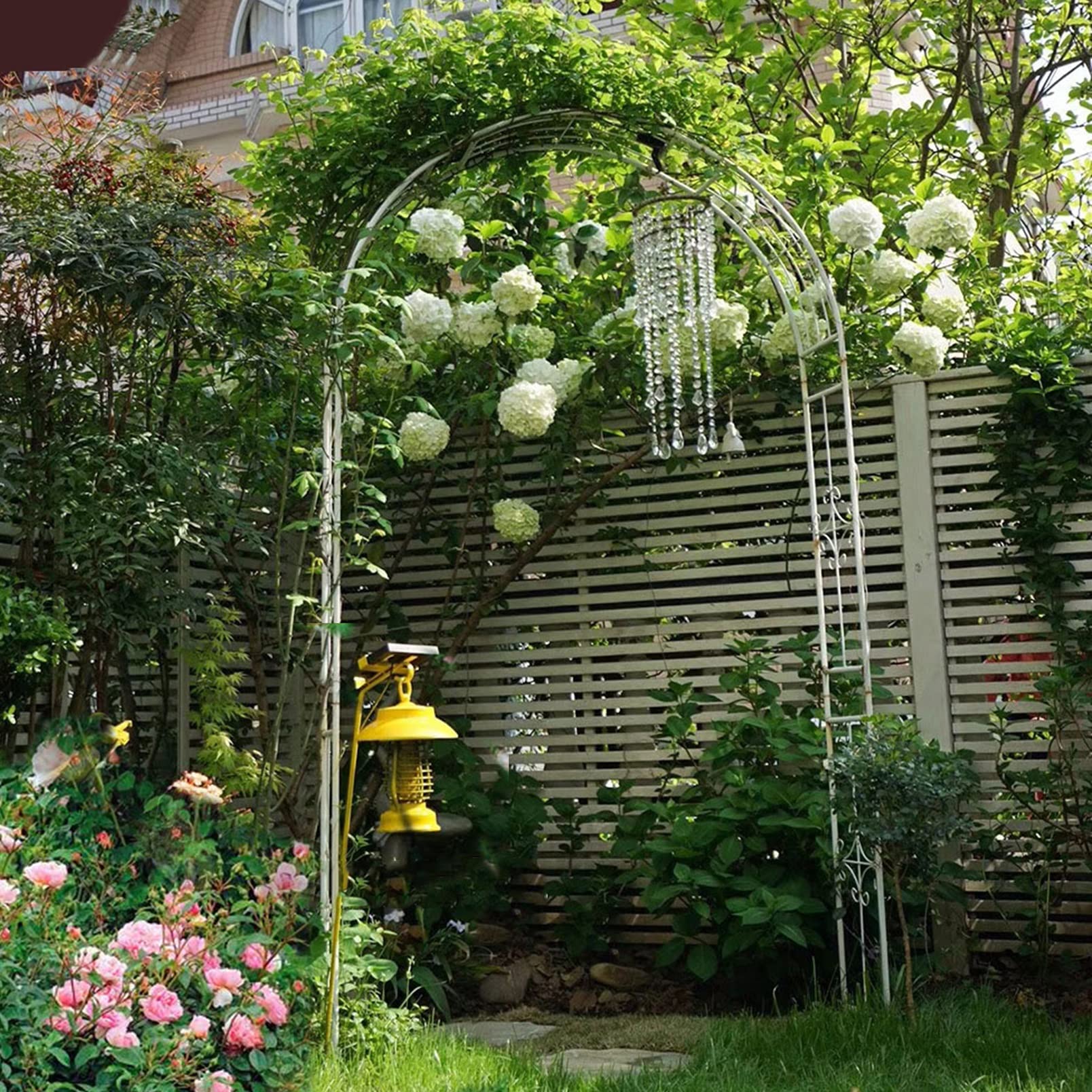 Metalowa Pergola, Łuk Ślubny, Stojaki Wspinaczkowe Do Ogrodu, Różne Rośliny Pnące, Winorośle, Rocznica, Przyjęcie Weselne, Tło Do Zdjęć, Dekoracja Świąteczna,White