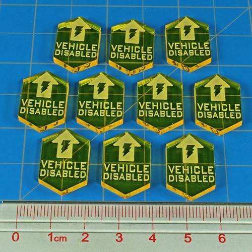 Vista 37 de LITKO Colección de actualización de tokens de juego Fichas de combate Compatible con Star Wars: Legion Pánico Supresión Daño iónico