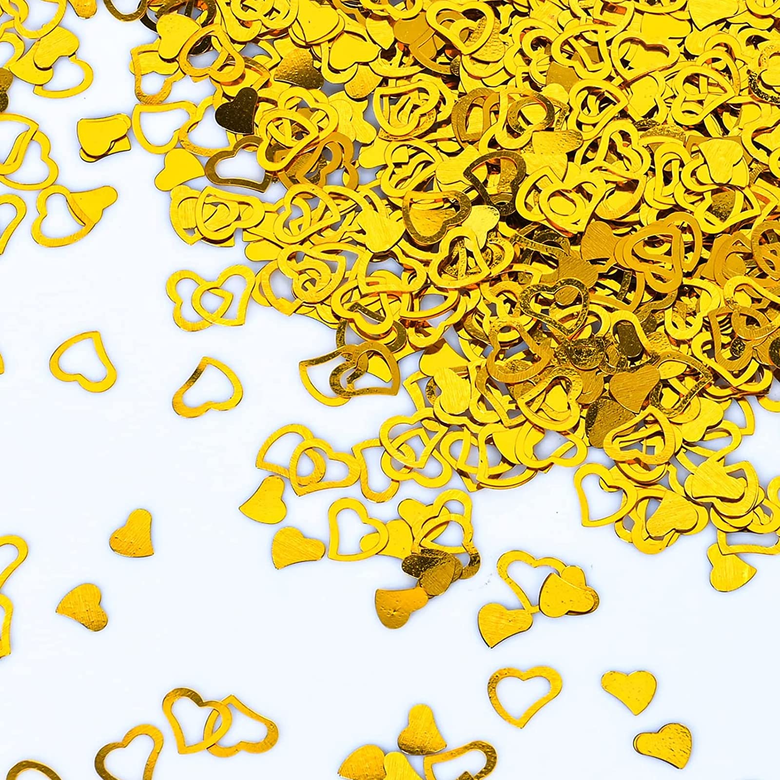 Konfetti Goldene Herzen – 14 G, Zum Dekorieren Und Streuen Für Partys & Feiern