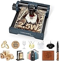WIZMAKER Wand MINI 2.5W Laser Engraver Cutter - 0.04mm Precision Spot, 135x145mm Area, Beginner DIY for Wood Acrylic Glass 2500mW