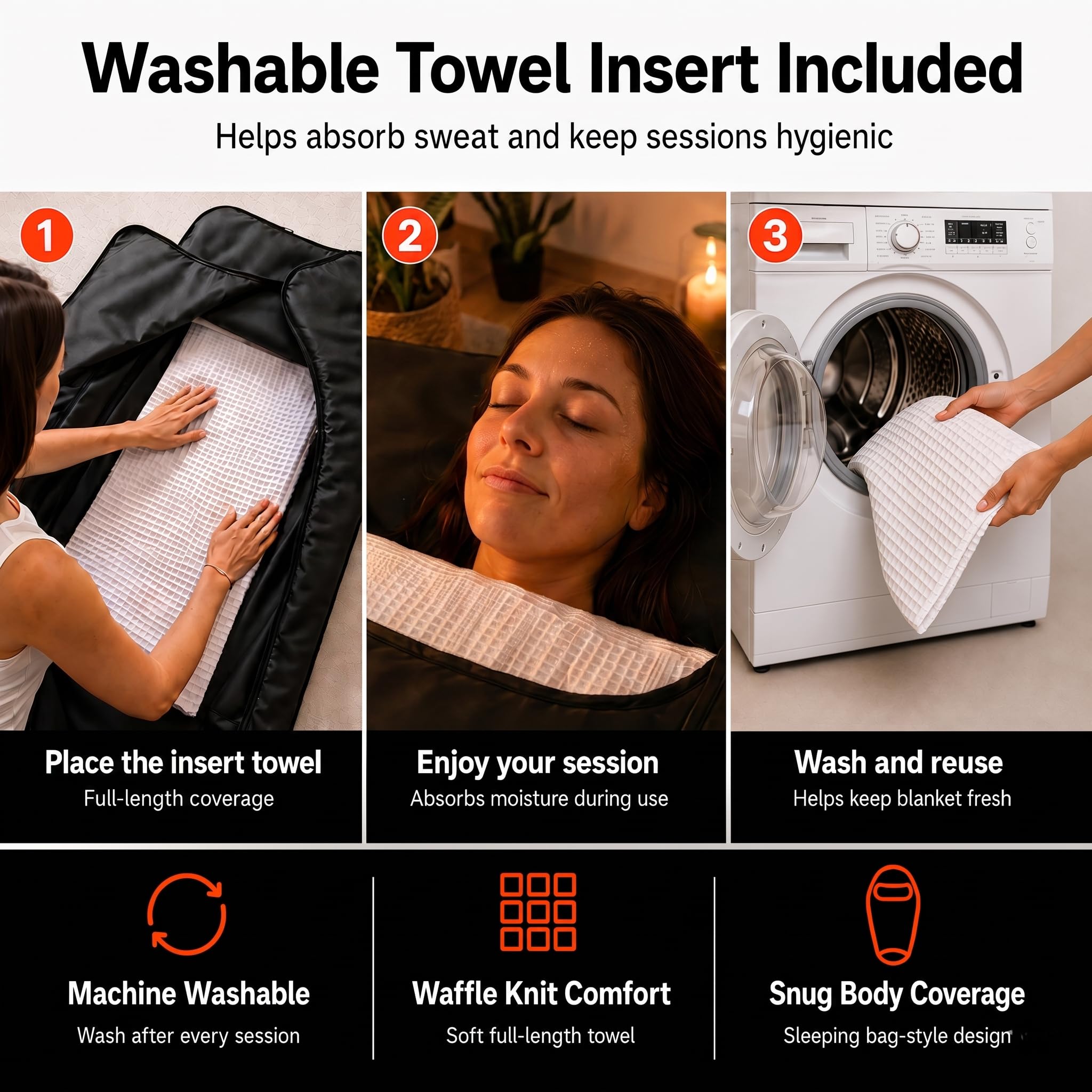 FAR - Coperta sauna a infrarossi per la casa, sauna portatile a infrarossi per il calore di tutto il corpo, inserto per sauna incluso - sauna personale a casa per rilassarsi calore e benessere