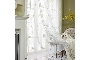 Stunning VOGOL Sheer Curtains: A Symphony of Grace and Birdsong in Your Home