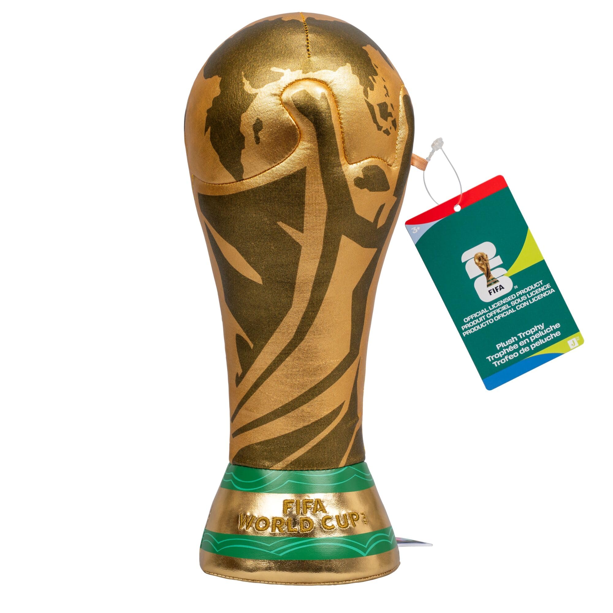FIFA2026ゴールドスパイクカプセルフィギュア FIFA World Cup 26 10-Inch Plush Trophy - Official 2026 World Cup