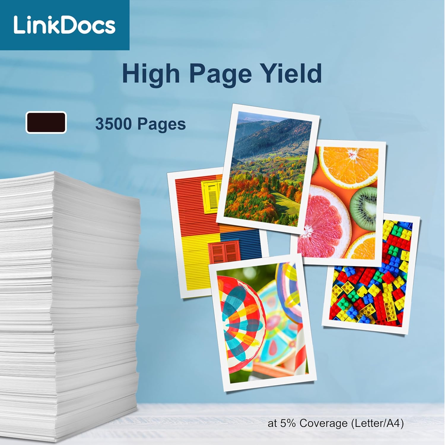 LinkDocs Remanufactured 972A Black Ink Cartridge Compatible for HP 972A BK F6T80AN Used with HP PageWide Pro 300, 352dw, 377dw, PageWide Pro 400, 452dw, MFP477dn, PageWide Pro 500, MFP 577z Printers,