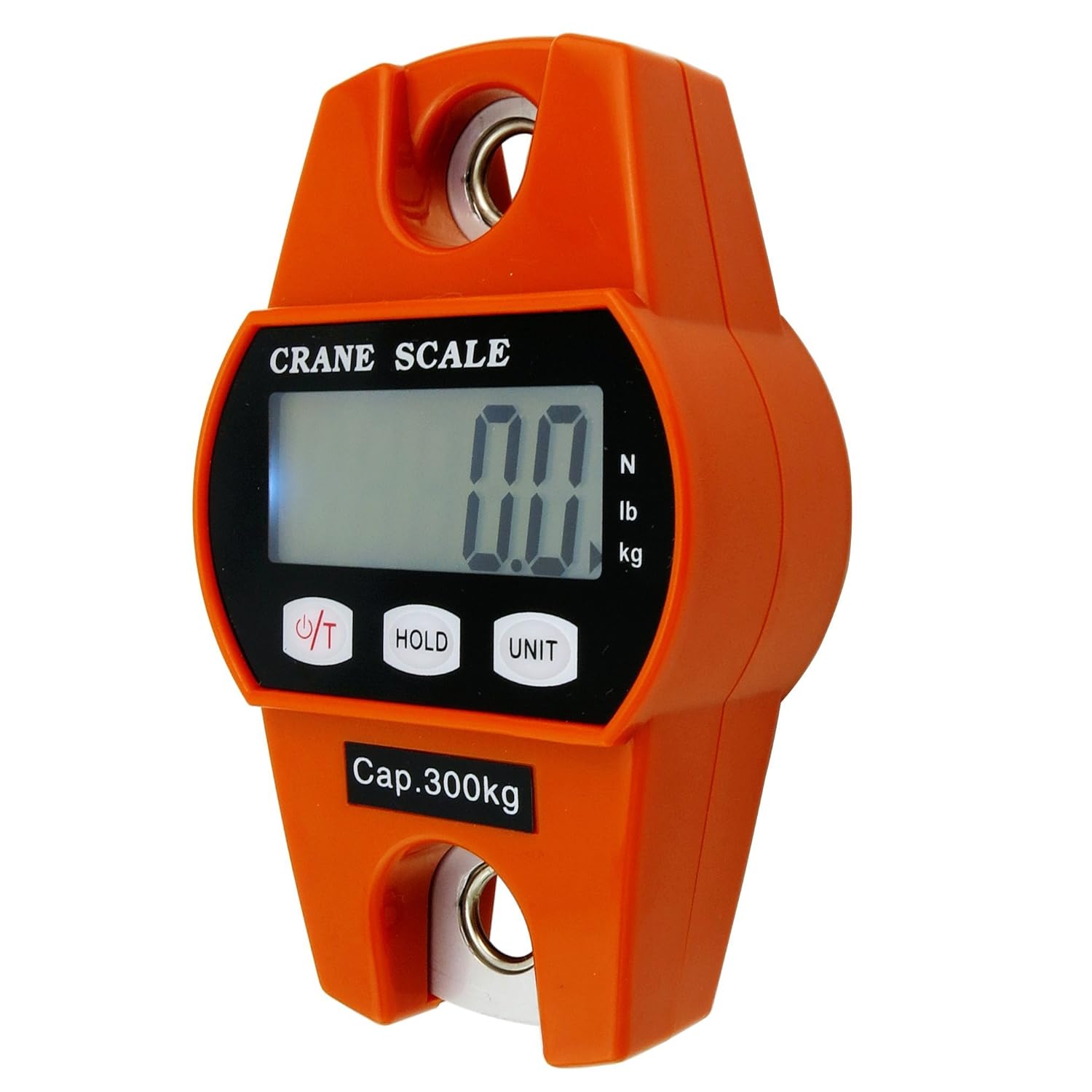 Outmate Mini Digital Crane Scale 300kg/600lbs with LED (Plastic Shell,Orange) : Industrial & Scientific