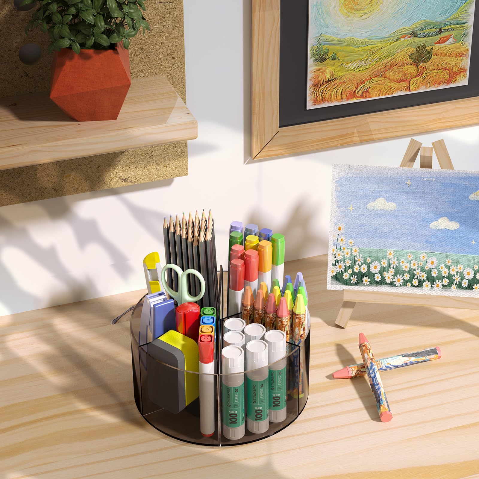 Mefirt Pot a Crayon Organisateur de Bureau