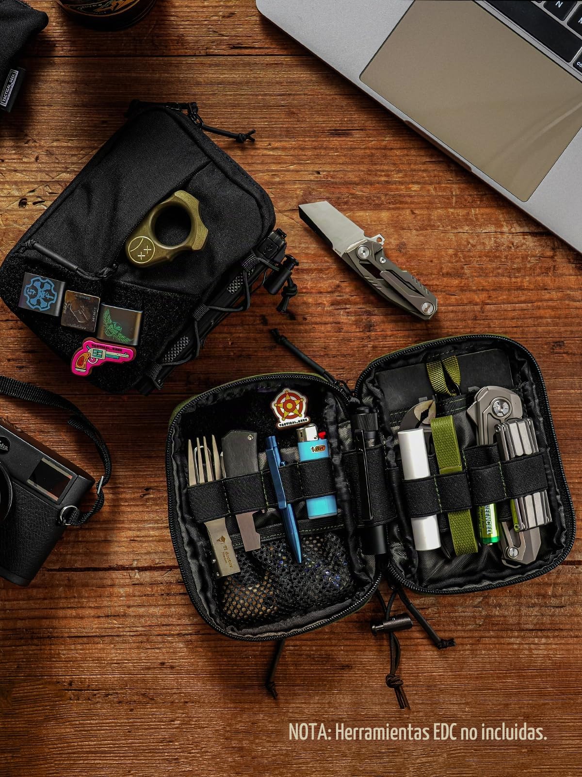 TACTICAL GEEK Block E2.0 Bolsa Molle Compacte et Resistente 500D Nylon Táctica Riñonera Tactica Pouch Molle Bolsa Tactica para Cinturon edc Pouch con Ranura para Herramientas