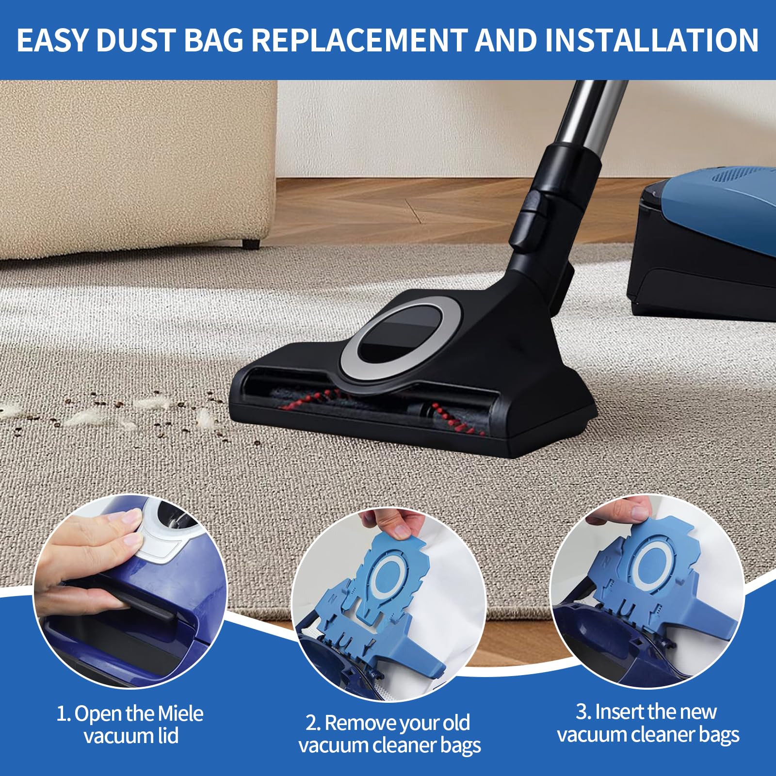 Sacchetti Aspiravolvere Miele GN - Con Filtri, 12 Pezzi - Foto 7