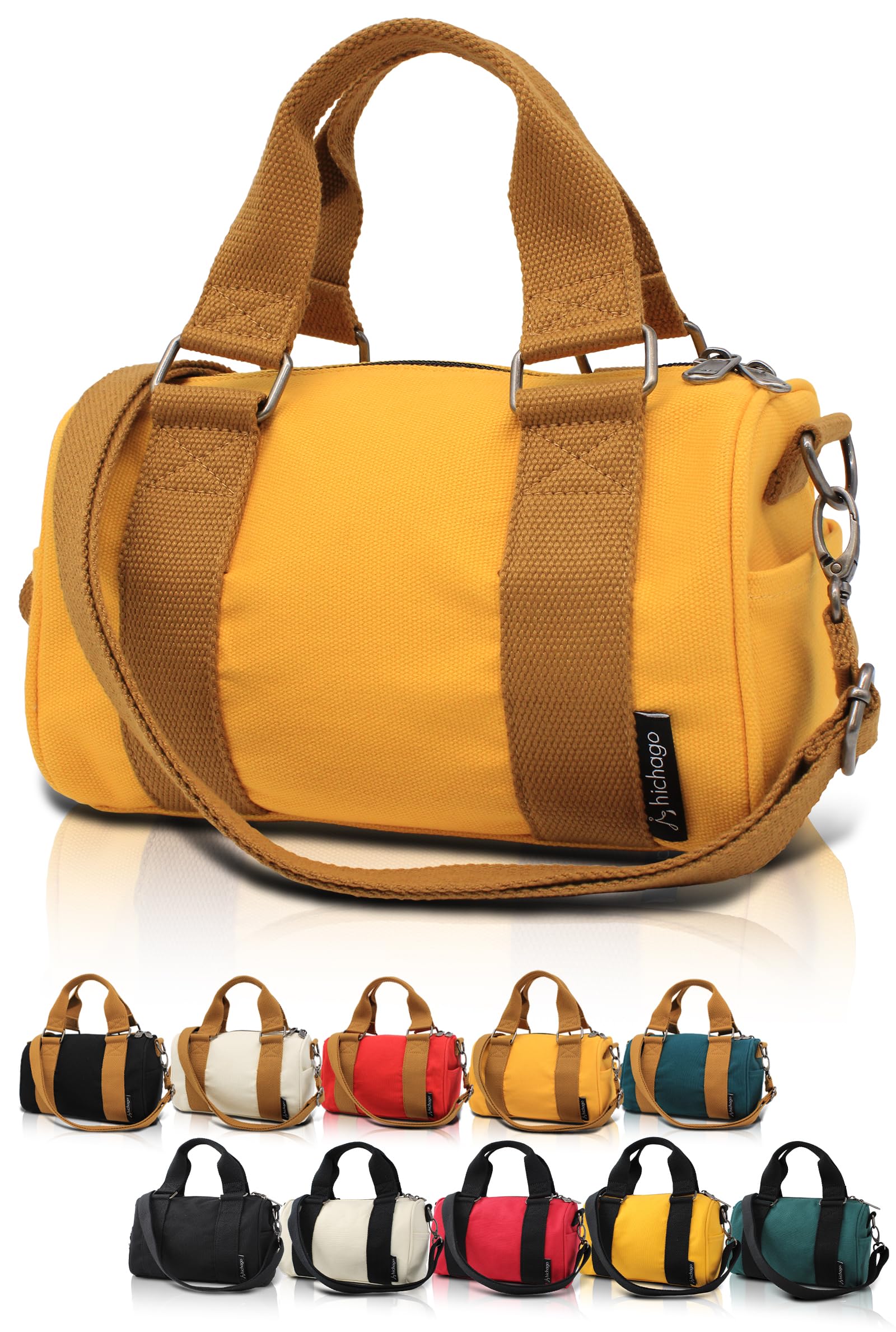 Mini Boston Bag, More Storage Capacity, Mini Bag, 2-Way, Smaller, Lightweight, Men's, Women's, Shoulder Bag, Handheld, Cross-body, Canvas, Canvas