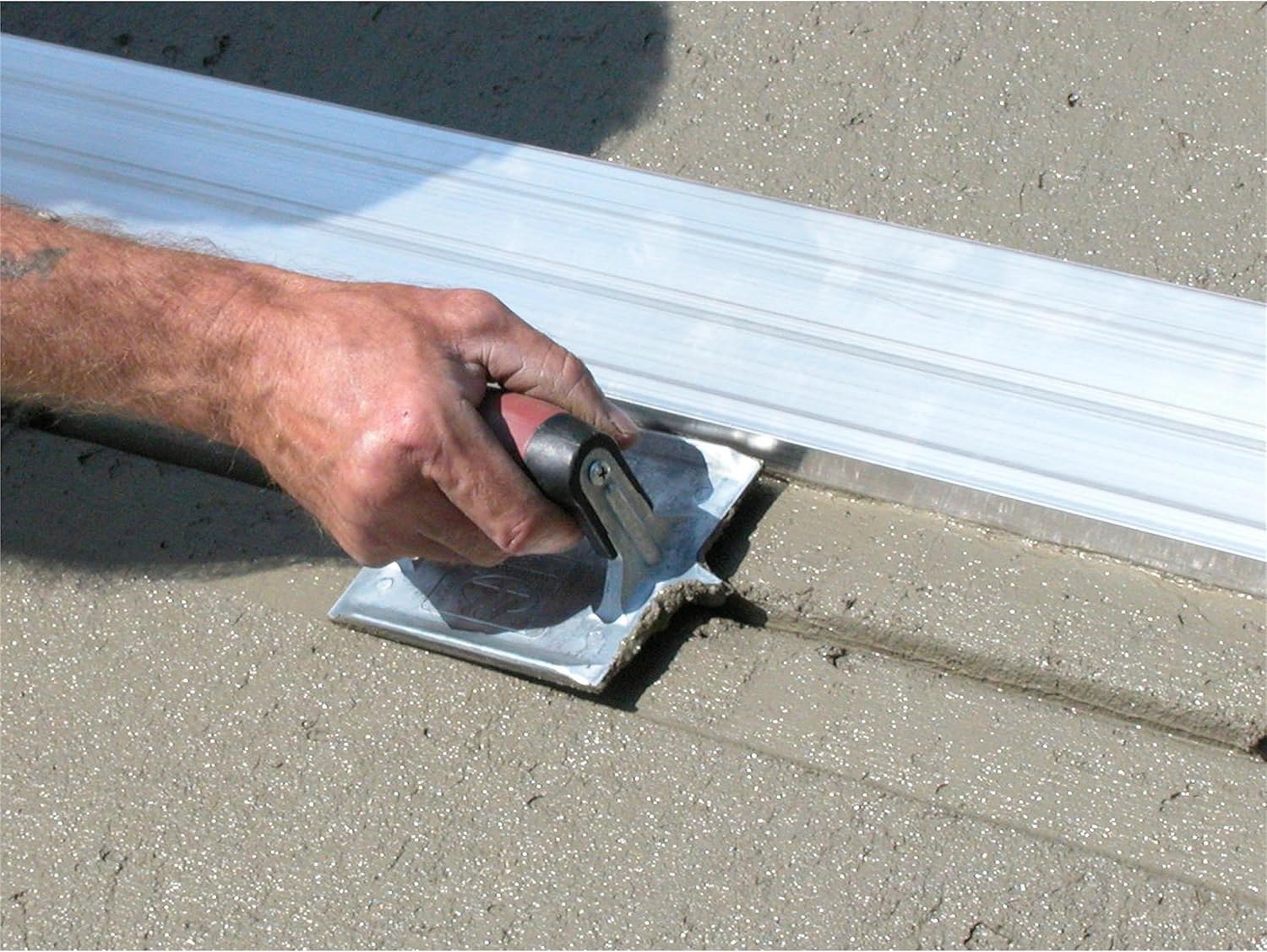 MARSHALLTOWN Heavy-Duty Zinc Concrete Groover, 6 x 4 3/8 inch Blade, DuraSoft Handle, Concrete Tools Made in the USA, 834D