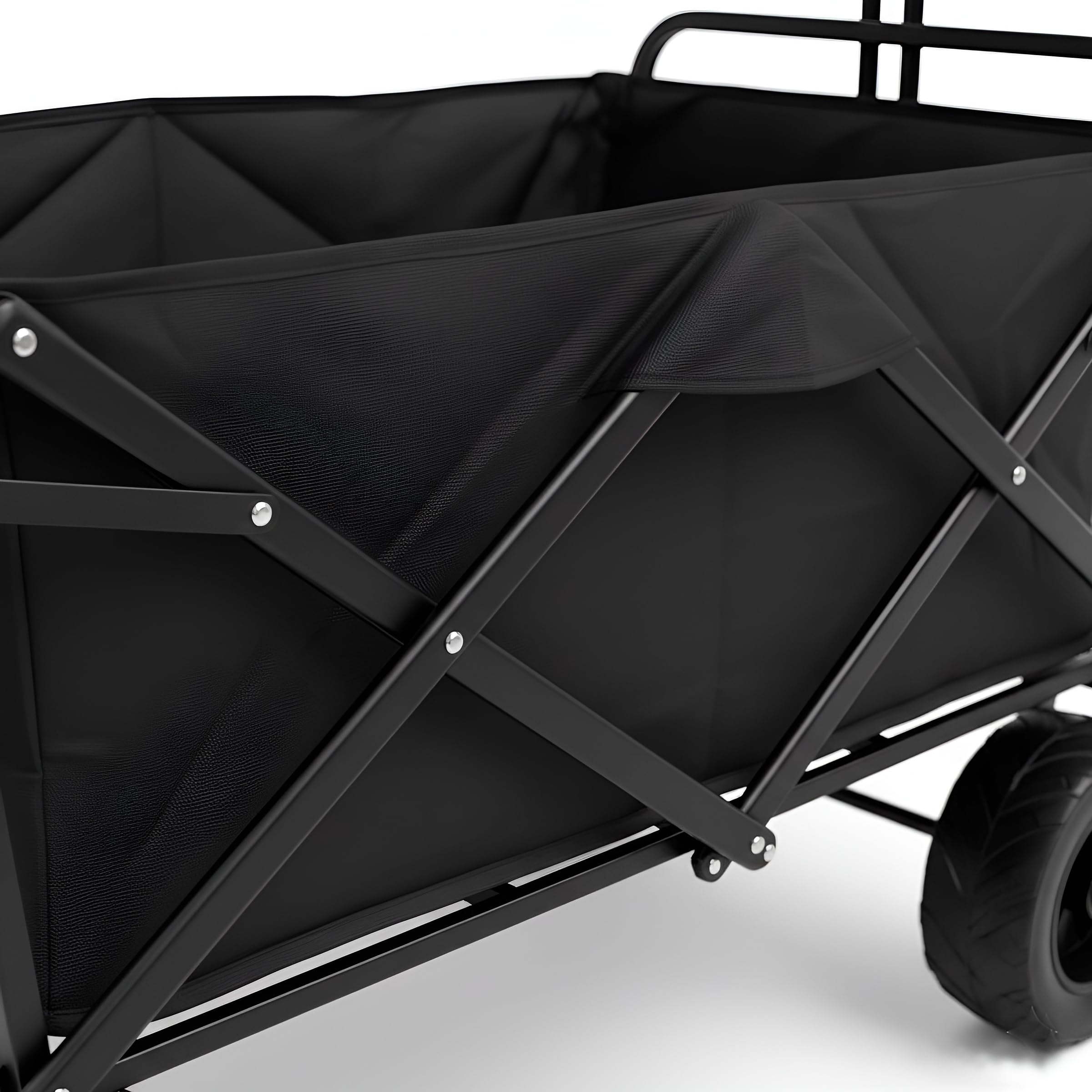 Carro Plegable Multiusos Nyana Home | Carrito de Transporte de Gran Capacidad para Playa, Camping, Jardín, Compras y Uso Exterior | Estructura de Acero Reforzado y Tela Oxford Resistente