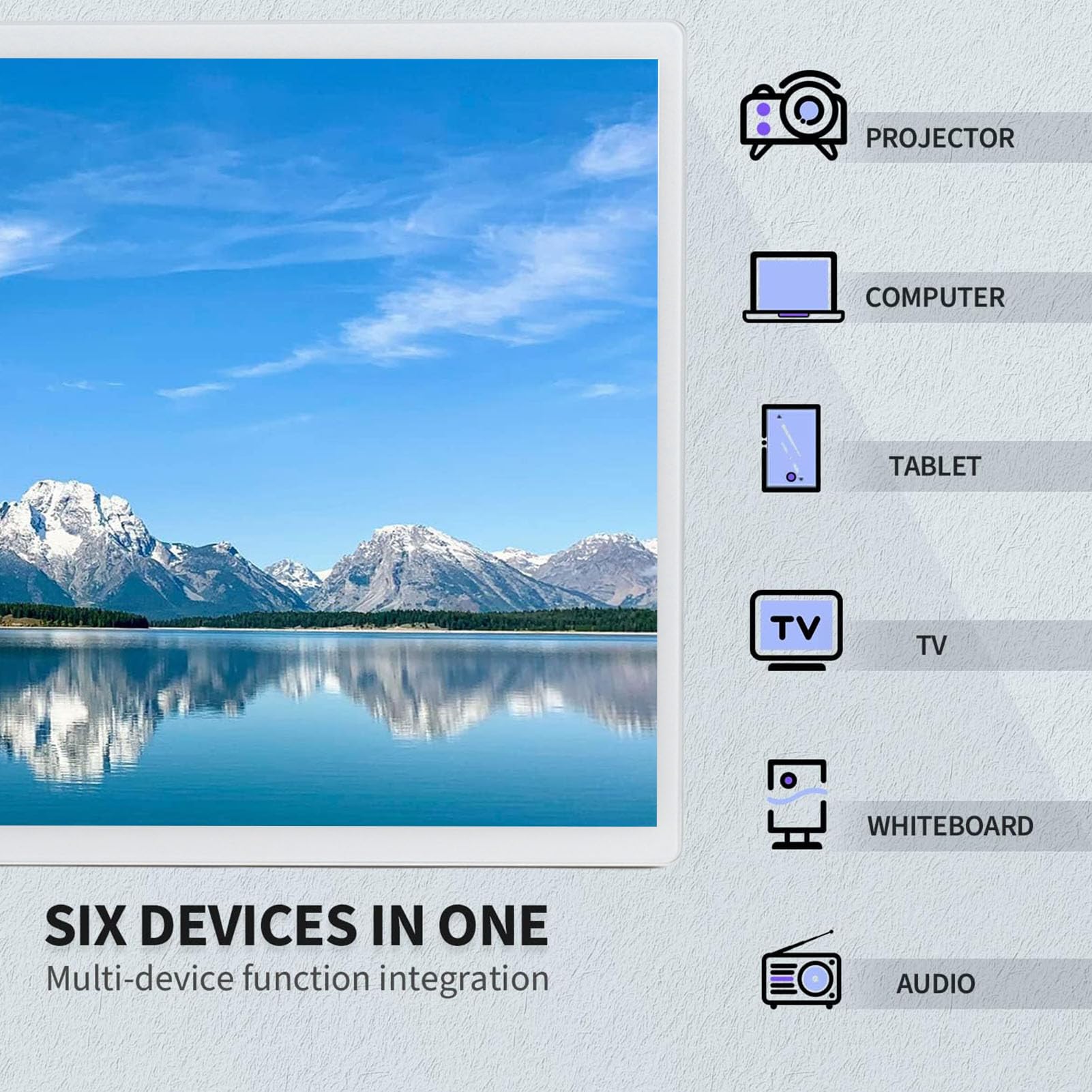 TARSHYRY 21,5-Zoll-Digitalkalender mit Fernbedienung, Smart-Touchscreen, Interaktives Display, Aufgabendiagramm, Smart-Familienplaner, Mediaplayer, 4 GB, 64 GB, Elektronischer (EU-Stecker 100–240 V)