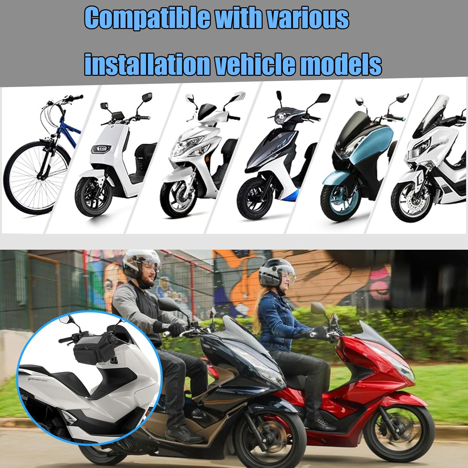 For X ADV XADV X-ADV 750 XADV750 motorcycle scooter front waterproof mobile phone touch screen street motorcycle waist bag 2L large capacity storage bag (X-ADV)