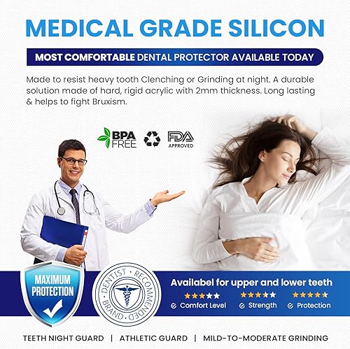 Miniatura 5 de Protector bucal profesional para el bruxismo y trastornos témporomandibulares (set de 4 unidades)  Satisfacción garantizada!