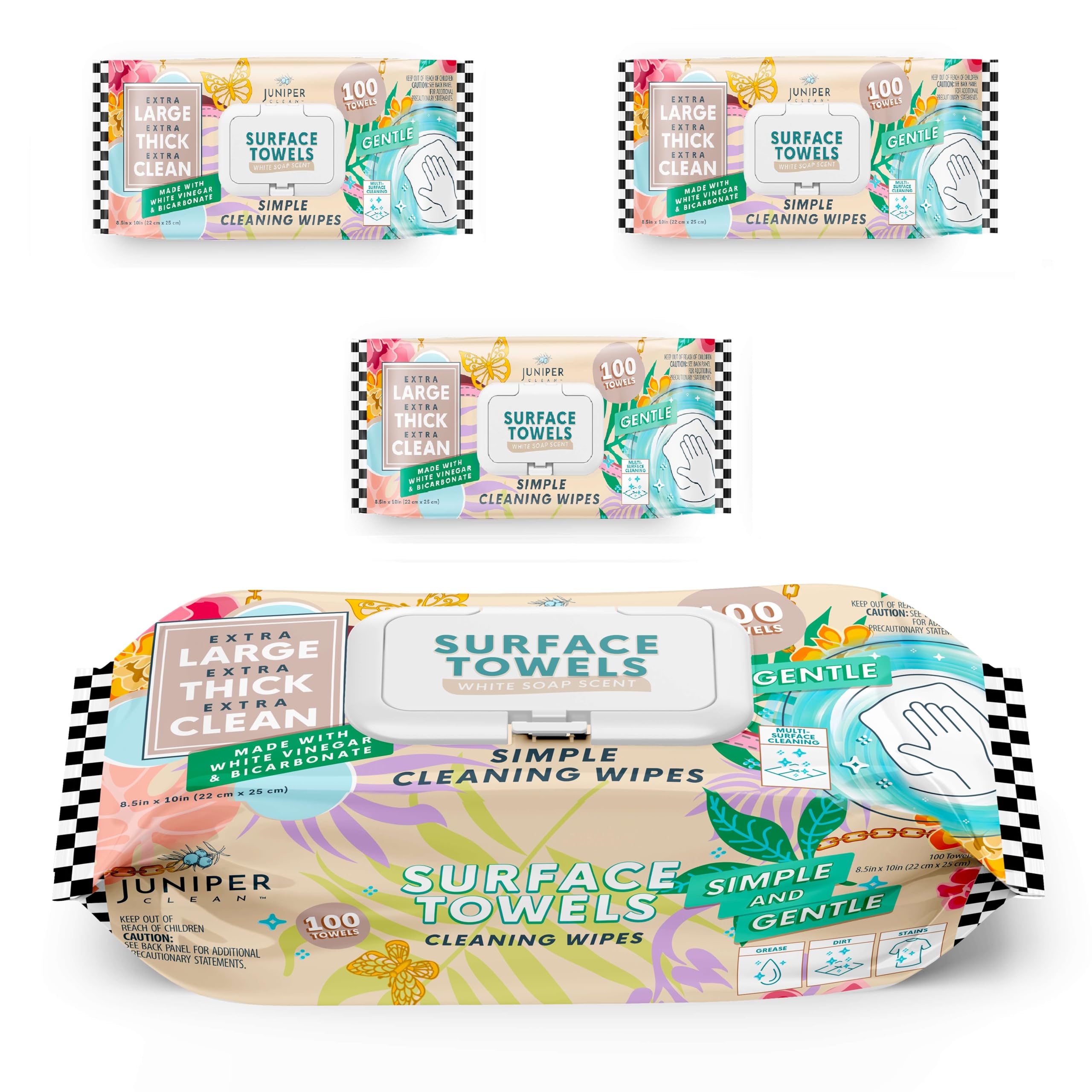 Juniper CLEAN White Soap Wipes