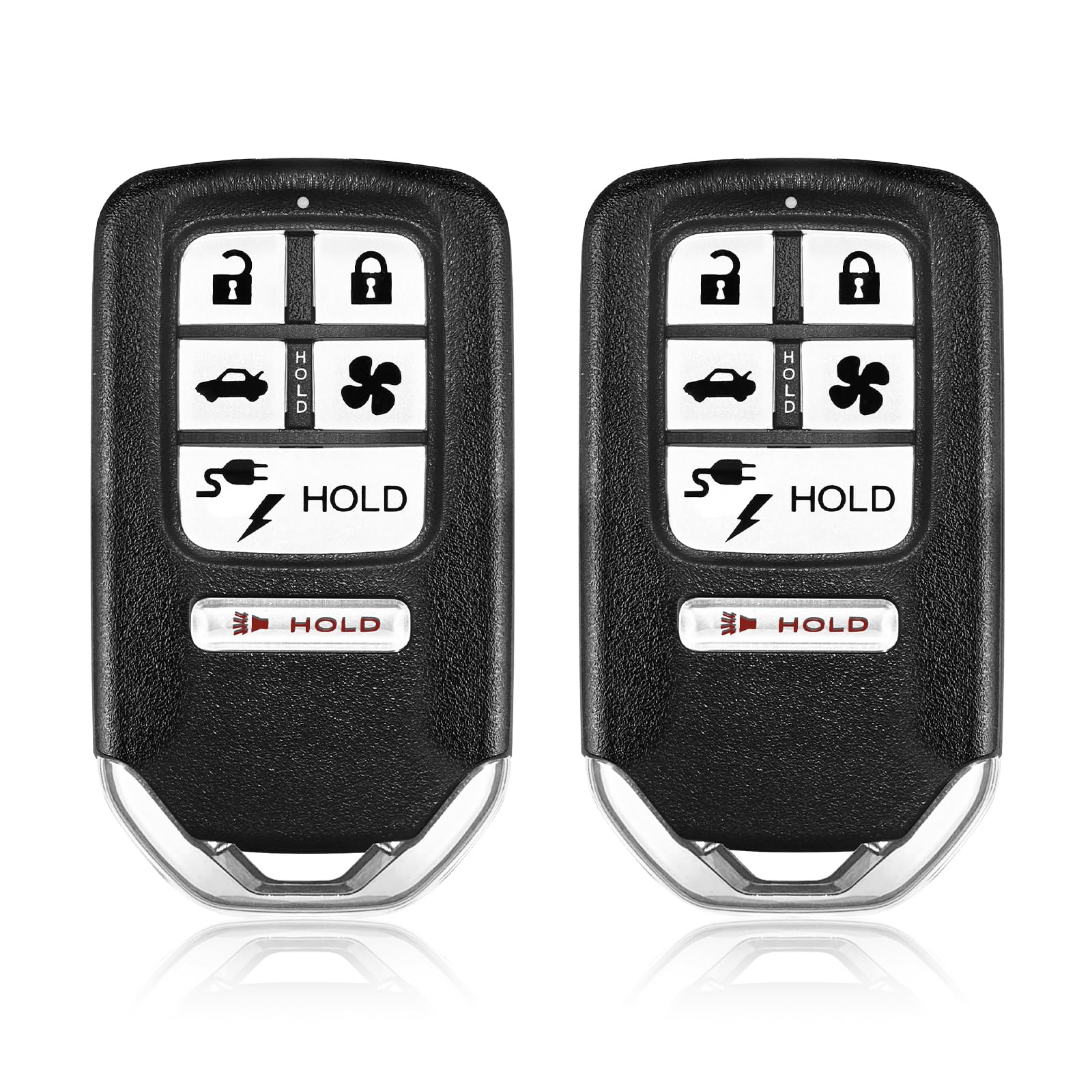2 Keylessbest Replacement for 2018 2019 2020 2021 Honda Clarity Clarity Touring Clarity Plgu in CVT Key Fob Remote Control KR5V2X V42 6 Buttons 433MHz