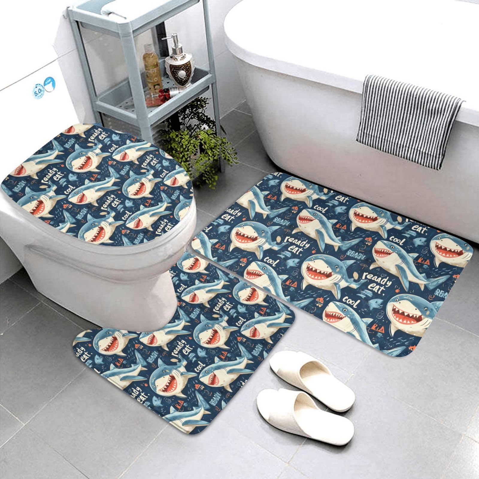 Tapis de salle de bain requin pour créer une ambiance ludique et confortable pour enfants