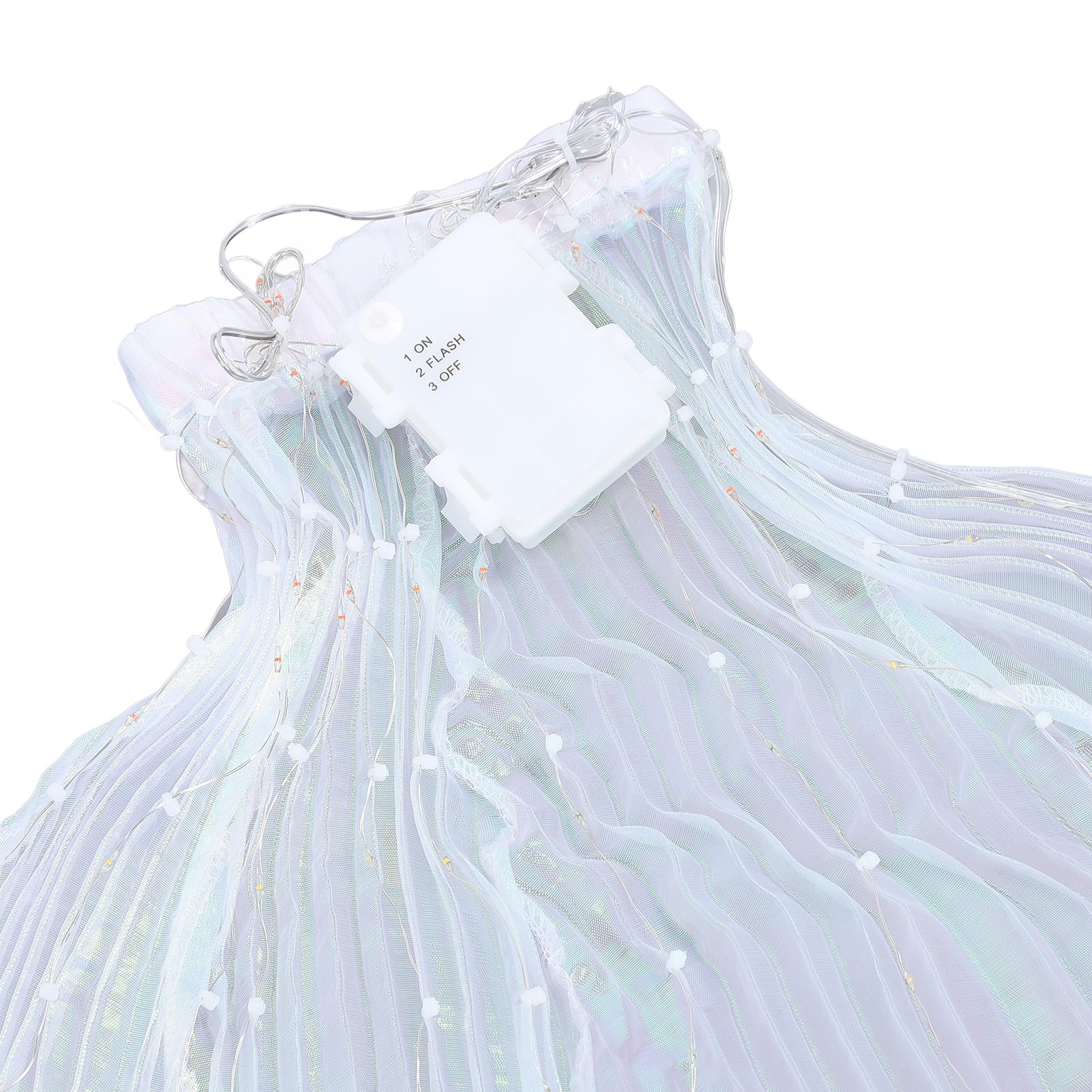 Chrees LED-Flügel, Leuchtendes Kostüm für Tanzauftritte mit Bunten Mustern, Hohe Helligkeit und Wasserdicht, für Bauchtanzfotografie, Cosplay, Party, Bühne