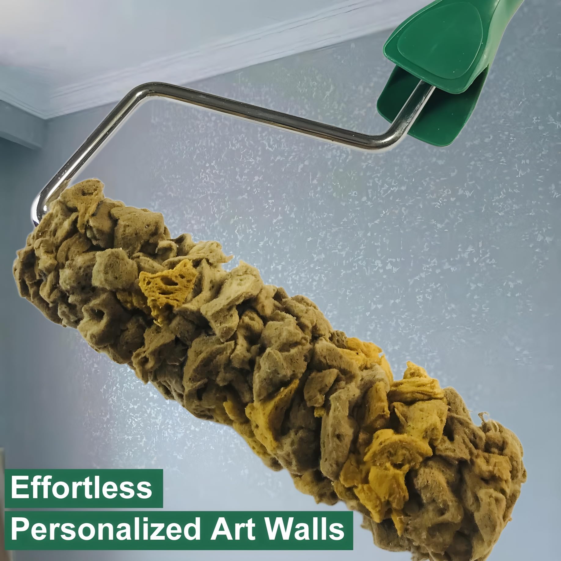 Mini rodillo de esponja de mar natural, 6 pulgadas, para pintura artística, súper absorbente, textura natural, ideal para profesionales y bricolaje en casa, crea patrones vívidos de pared rápidamente