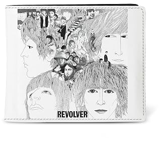 Rocksax The Beatles Portefeuille Revolver, Noir, Small - Les Beatles, Paul McCartney, John Lennon, RIngo Starr, George Harrison