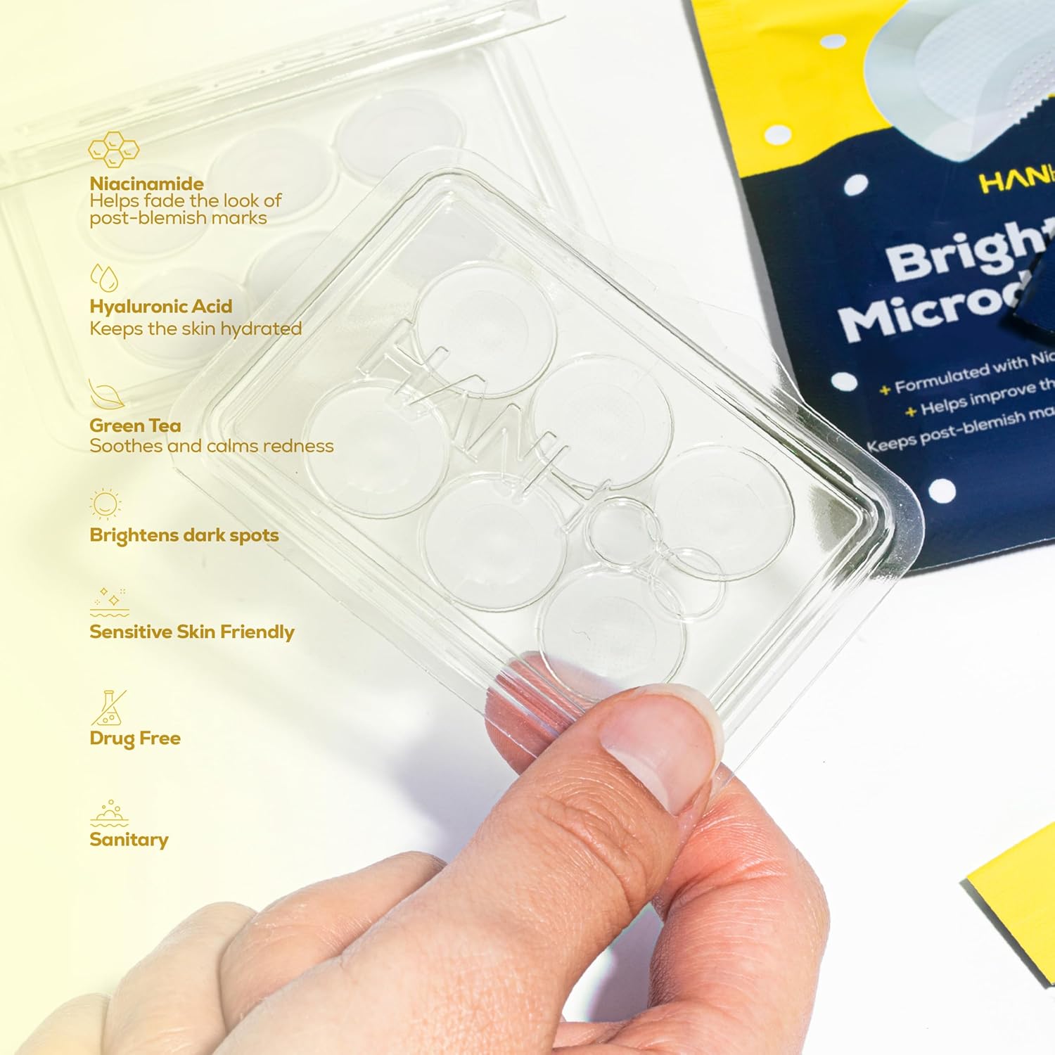 HANHOO Dark Spot Brightening Patch and T-Zone Pore Patch Bundle, 28 Total Patches, with Niacinamide and Hyaluronic Acid, Hydrocolloid Patches for Clogged Pores, Microneedle Patches for Dark Spots