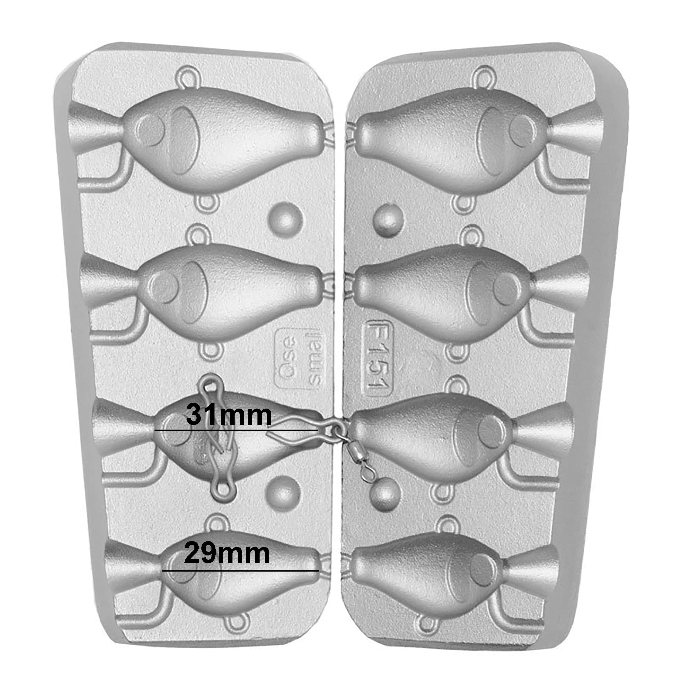Spinner Bait Jig Moule pour pêche en mer et eau douce 16-20-24-30 g