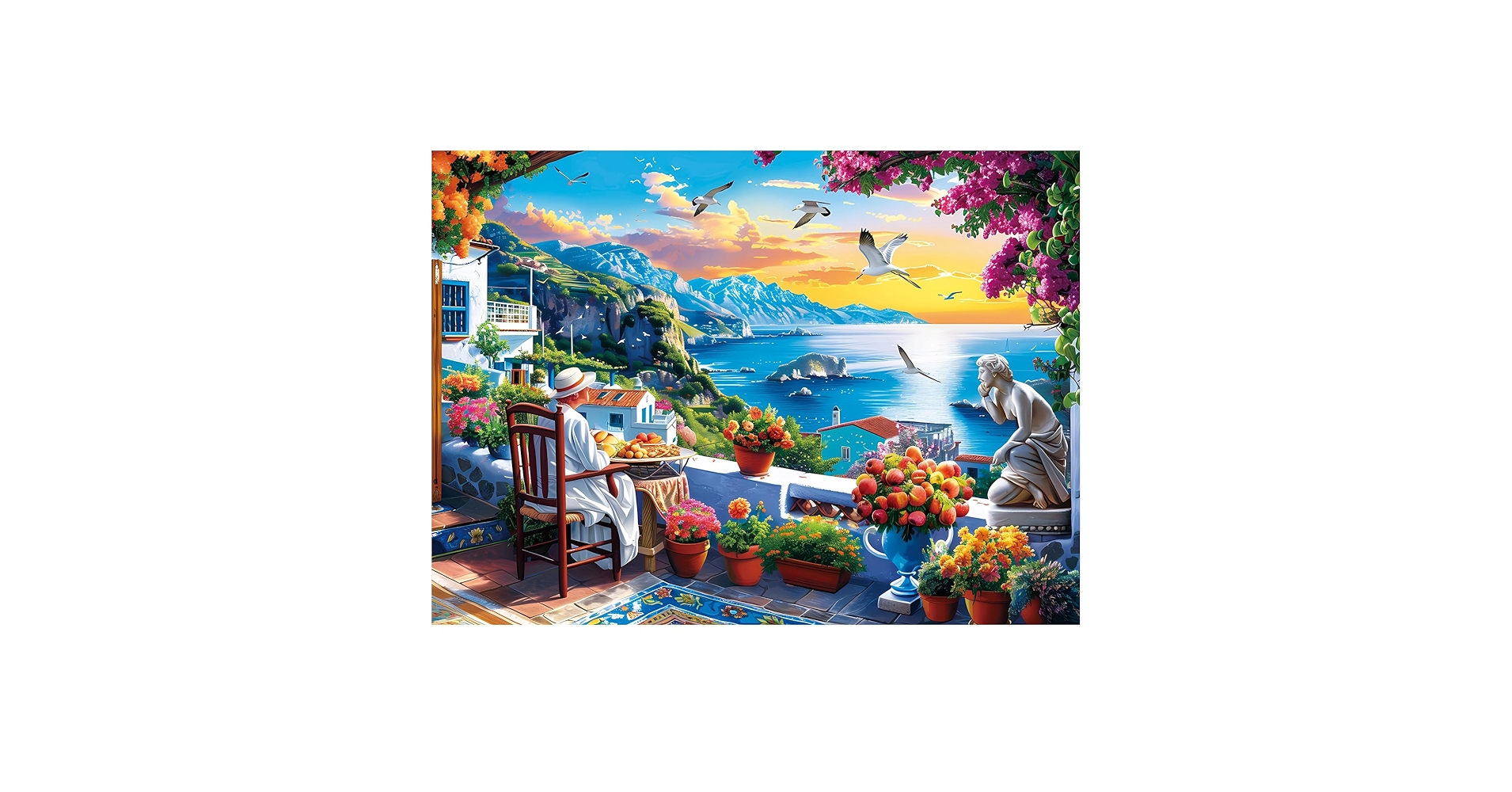 Amazon.com: 500 Piece Puzzles for Adults, seafront Jigsaw Puzzle