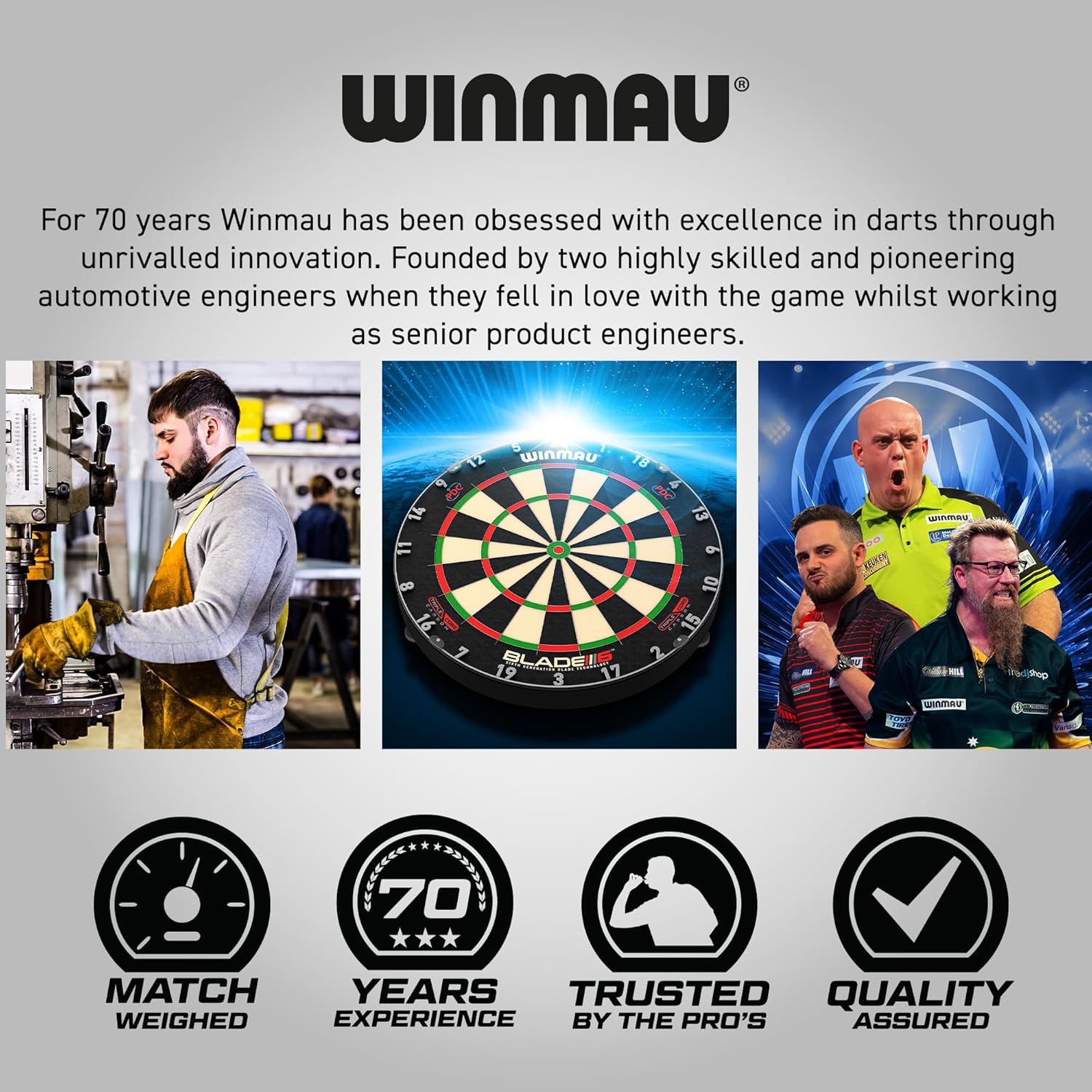 WINMAU Darts Set Michael Van Gerwen MvG Steeltip or Soft Tip Gift Case - 50 Piece Dart Set | 90% Tungsten Darts | 4 x Shafts | 4 x Flights | Accessories
