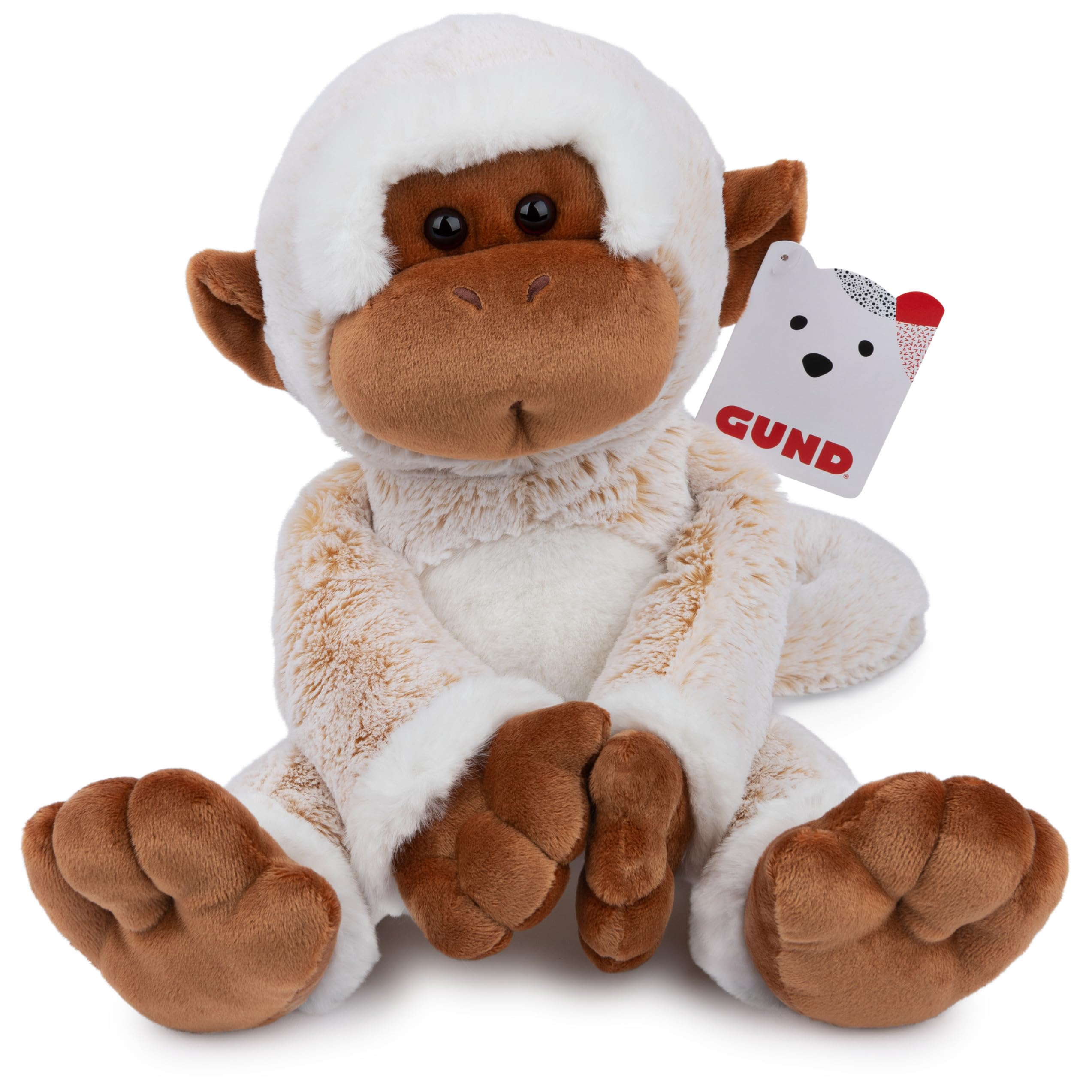 GUND Tilly The Monkey Plush, Premium Stuffed Animal for Ages 1 and Up, Cream/Brown, 15”
