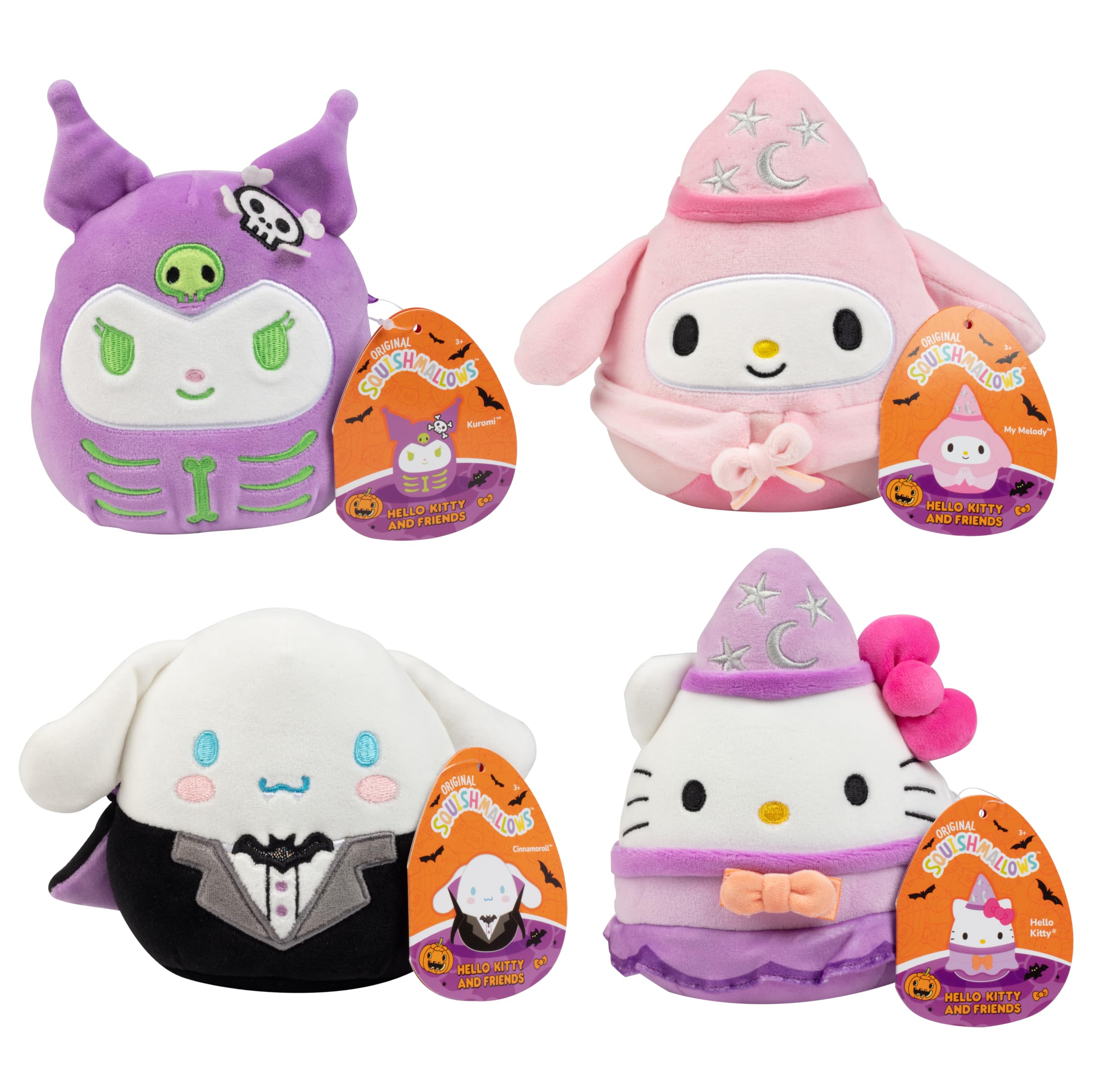 Amazon.com: Squishmallows 5-Inch Halloween Hello Kitty & Friends 4