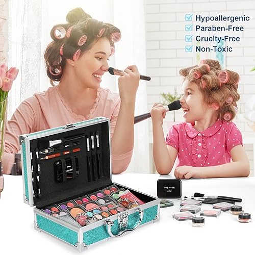 Miniatura 21 de Anpro Kit de maquillaje todo en uno con estuche de transporte, juego de maquillaje profesional para adolescentes, kit de maquillaje para niñas Gel