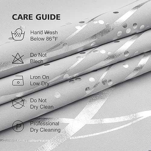 Miniatura 5 de BUHUA Juego de 2 paneles de cortinas opacas de 63 pulgadas de largo, cortinas de eficiencia energética y reducción de ruido para dormitorio con