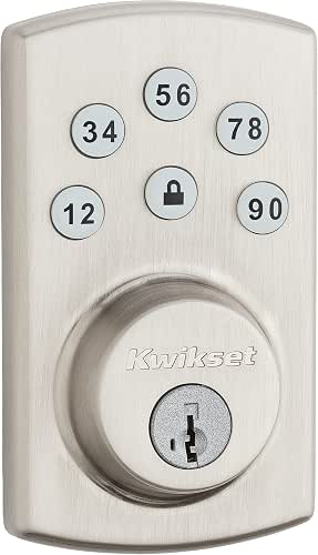 Kwikset Powerbolt 907 Keyless Entry Deadbolt Electronic Door Lock, 6
