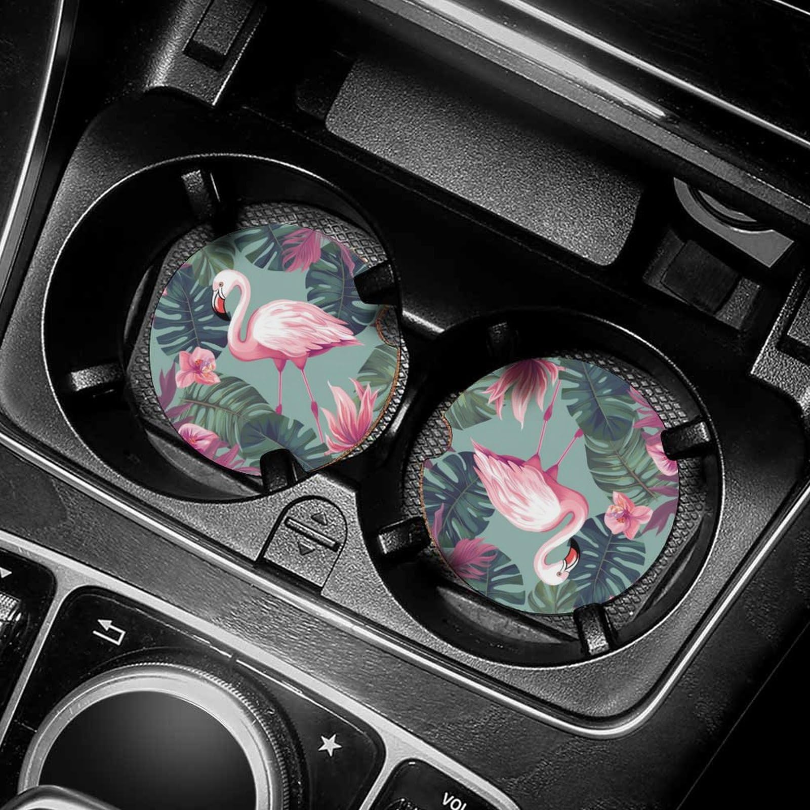 Dessous de verre voiture tropical : idée cadeau utile auto