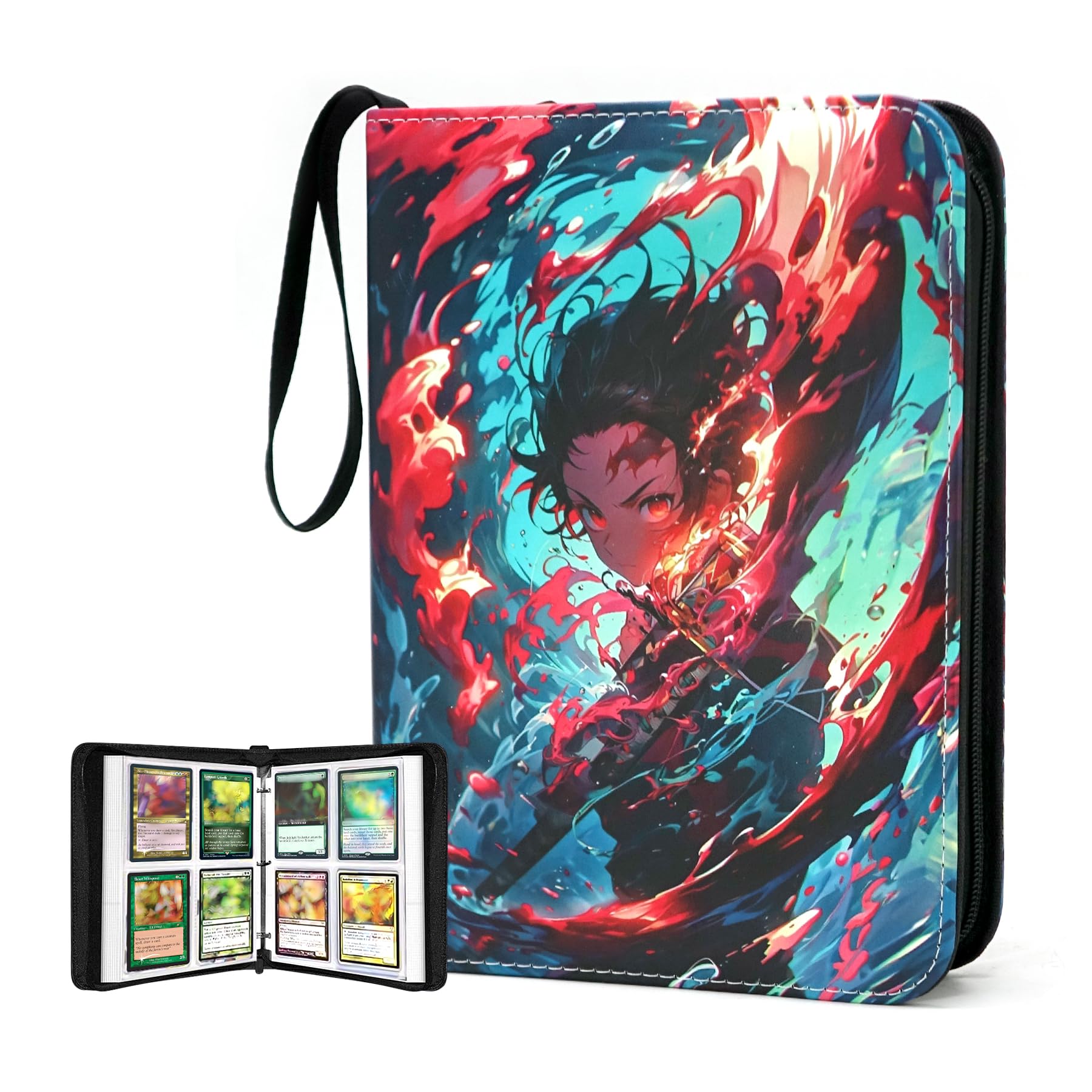 Amazon.com: 400 Pockets Card Binder for Anime Cards,Portable Waterproof One  Piece Cards Storage Book with Removable Sleeves : Office Products