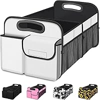 Vista 21 de Femuar Organizador de maletero de automóvil, organizador de almacenamiento de automóvil con 72 L, gran capacidad, impermeable, plegable y 11