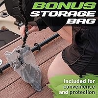 Vista 8 de Gradient Fitness 2 Pack Kayak Paddle Leash, 5-8 Feet Stretchable Paddle Strap with Carabiner Secure Leash Lanyard Rope for SUP Kayak Canoe Paddle