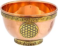 Vista 11 de Cuenco de Ofrenda de Cobre de 7 Chakras - para Uso en Altar, Ofrendas Rituales, Decoración del Hogar, Decoración de Chakras, Accesorios