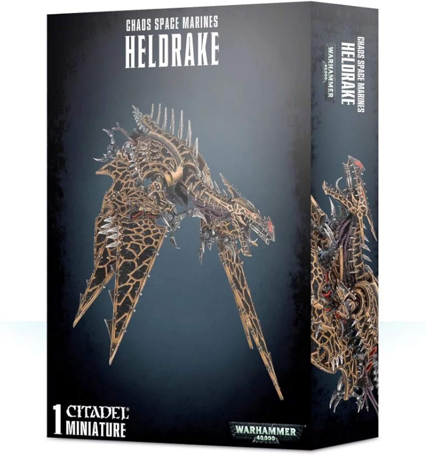 Warhammer 40k - Heldrake: Chaos Space Marines, Black, Medium