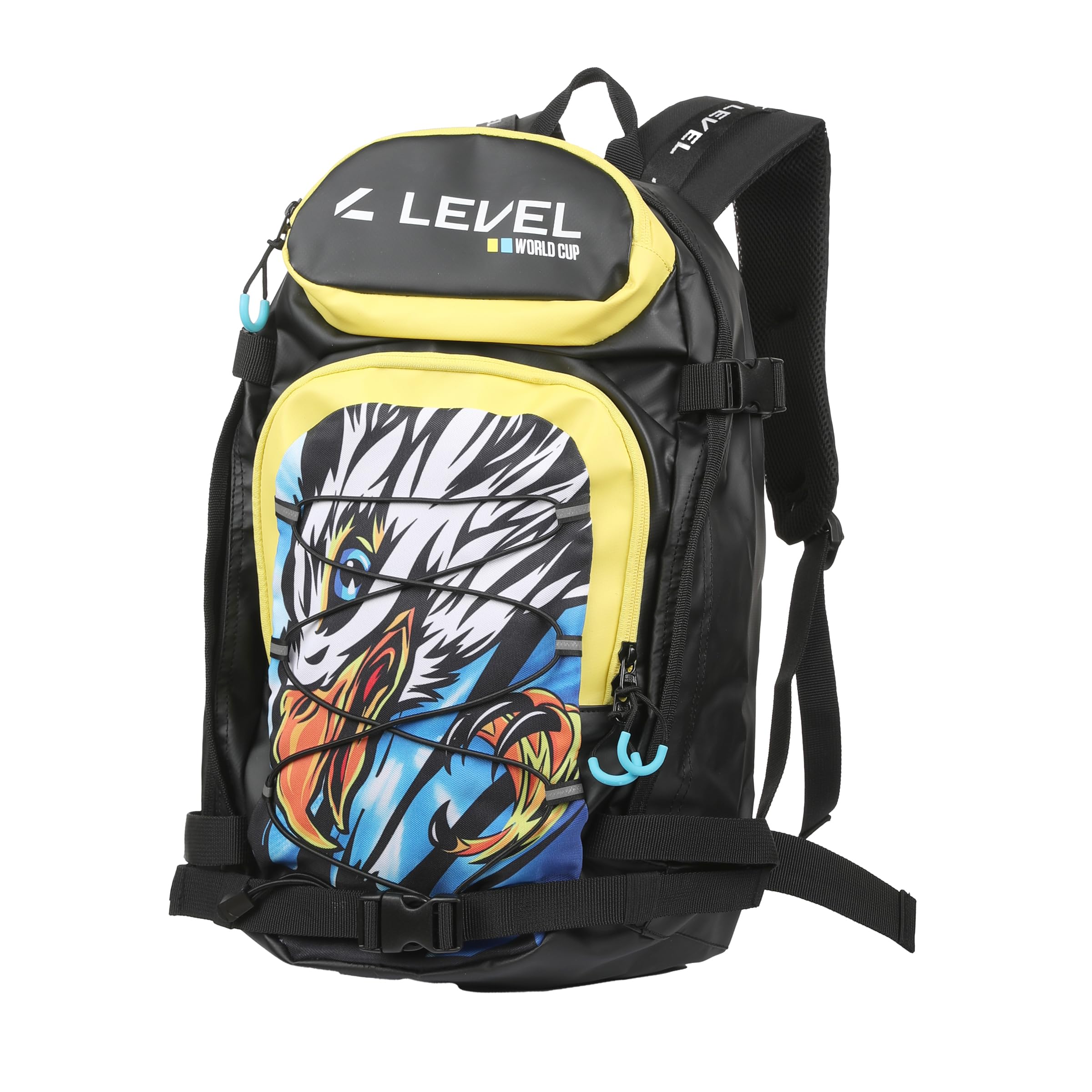 Level Freeride - Zaino Trekking 25 Litri con Rete Elastica e Straps Frontali per Snowboard, Zaino da Viaggio Donna e Uomo con Spallacci e Schienale Imbottiti, Ideale per Attività Outdoor ed Escursioni