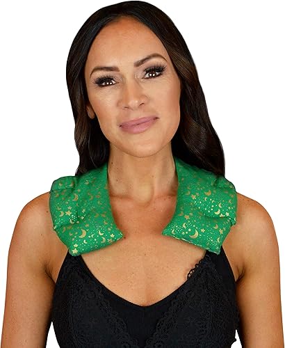 Miniatura 1 de Natures Approach Envoltura para el cuello y el hombro con relleno de aromaterapia a base de hierbas apto para microondas para terapia caliente y fría