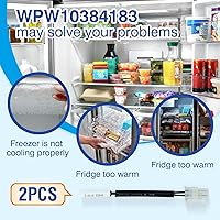 Vista 5 de WPW10384183 W10384183 Refrigerator Thermistor - Replacement Parts Compatible with Whirlpool Kenmore, 2118228 Freezer Inside Parts Temperature Sensor