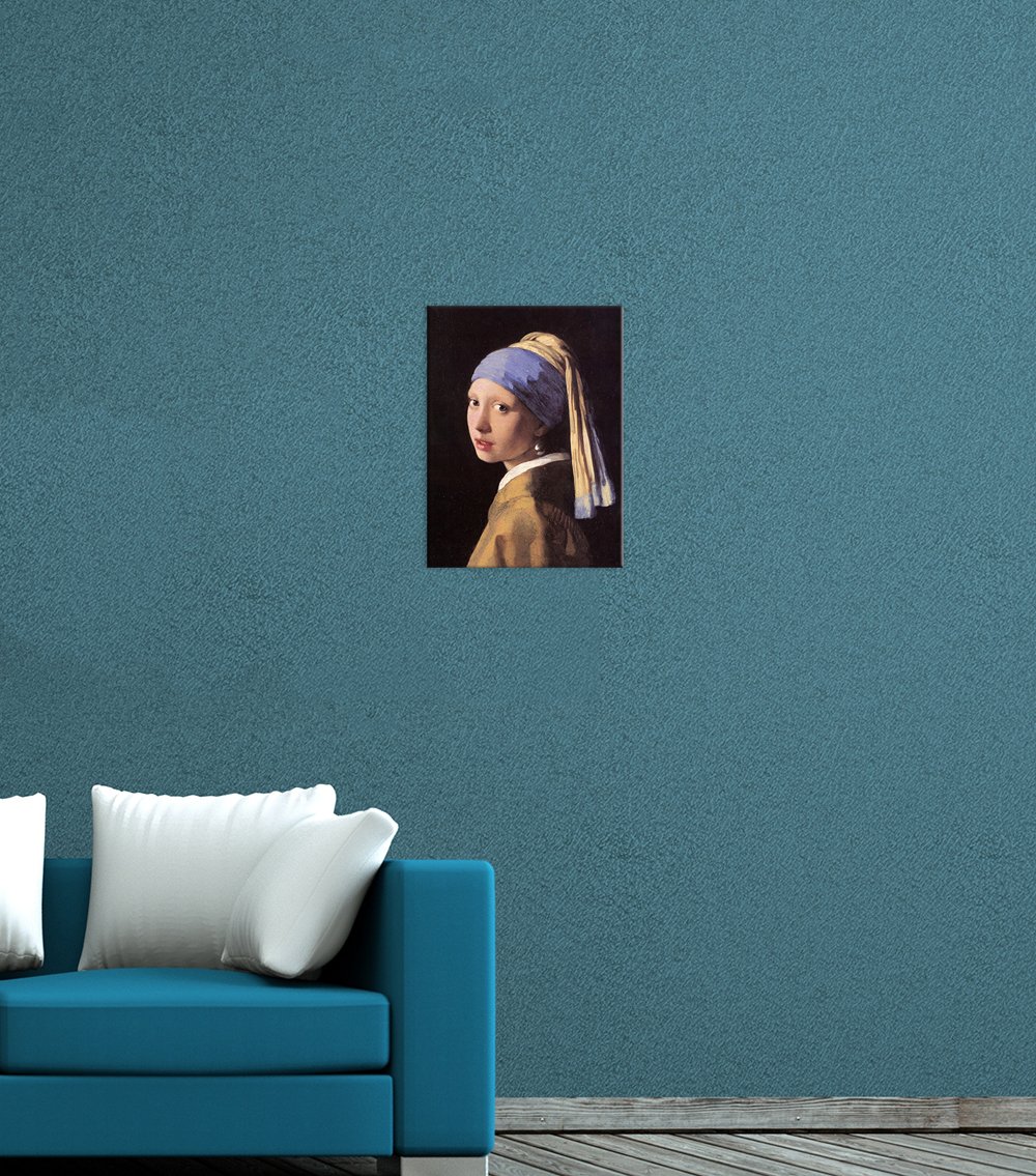 Bilderdepot24 Bild auf Leinwand | Jan Vermeer Das Mädchen mit dem Perlenohrgehänge in 60x80 cm als Wandbild | Wand-deko Dekoration Wohnung alte Meister | 180184-60x80