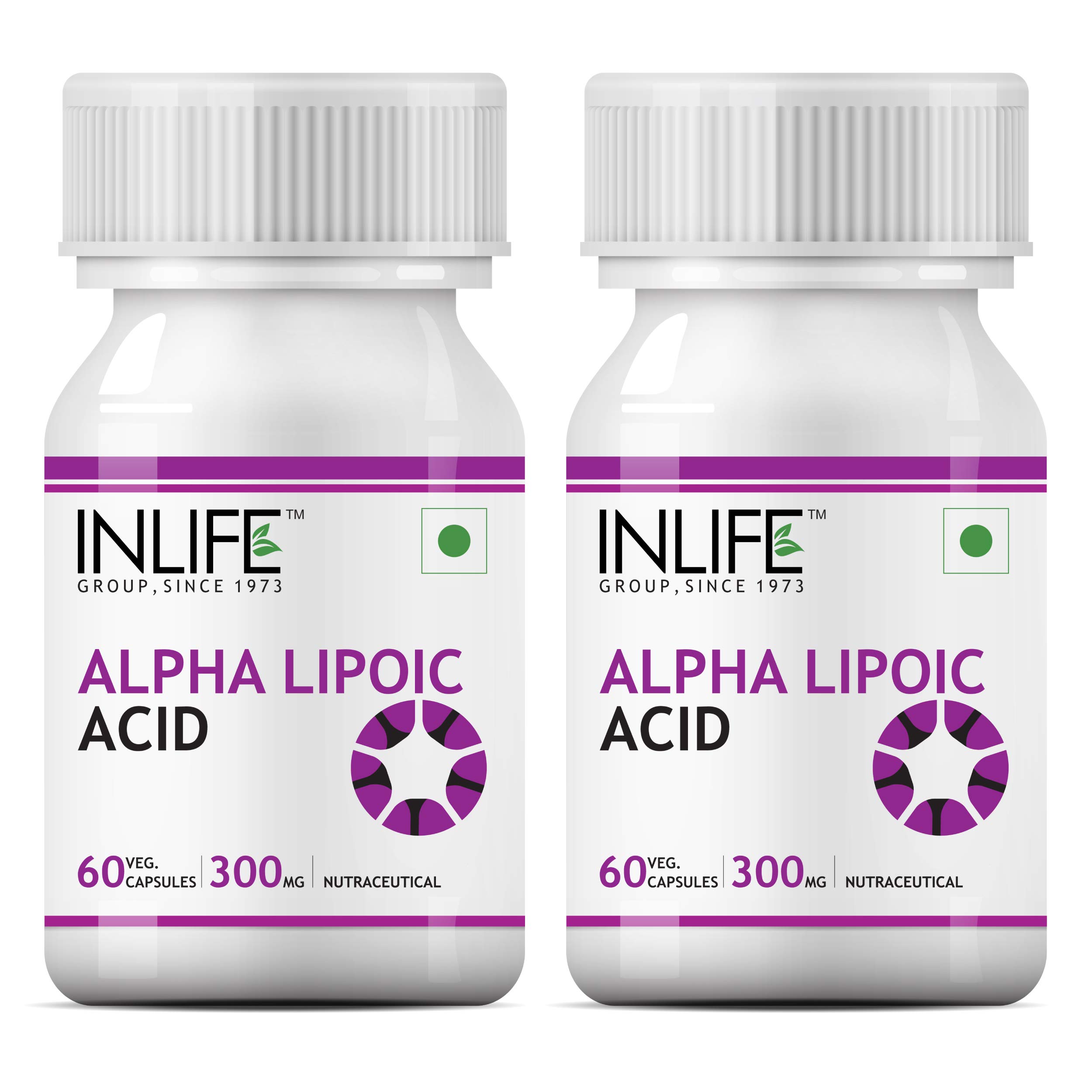 INLIFE Alpha Lipoic Acid 300mg | Universal Antioxidant | ALA Supplement - 60 Vegetarian Capsules (Pack of 2, 120) (B06XVCF4TL) Amazon Price History, Amazon Price Tracker