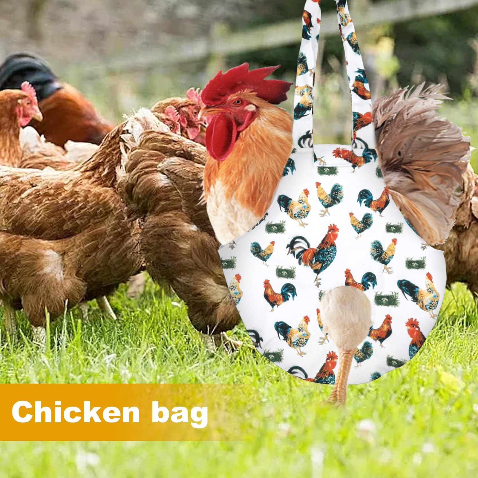 Chicken Bag, Étanche Sac à Poule avec Poignée Transporteur de Volaille sac Porte-Poulet Sac de Transport à Bandoulière pour Poule Coq Extérieur Voyage Randonnée Conduite